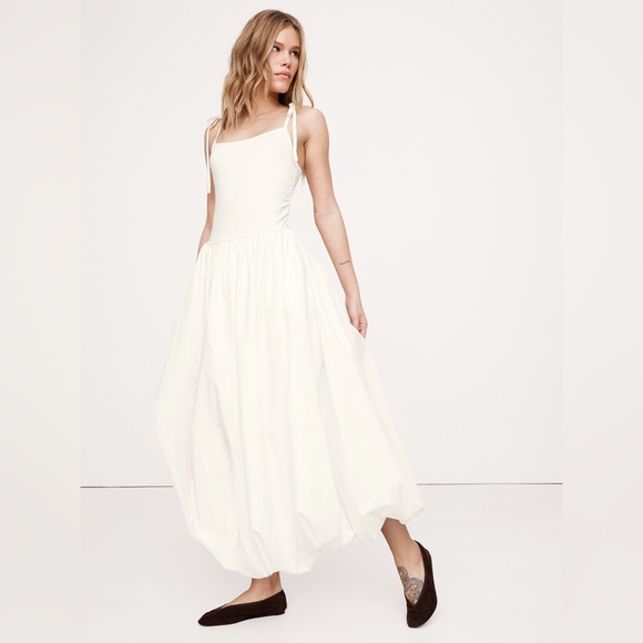 Banana Republic Dresses & Skirts - NEW! Banana Republic Mixed Media Bubble-Hem Maxi Dress - #771991 🎻